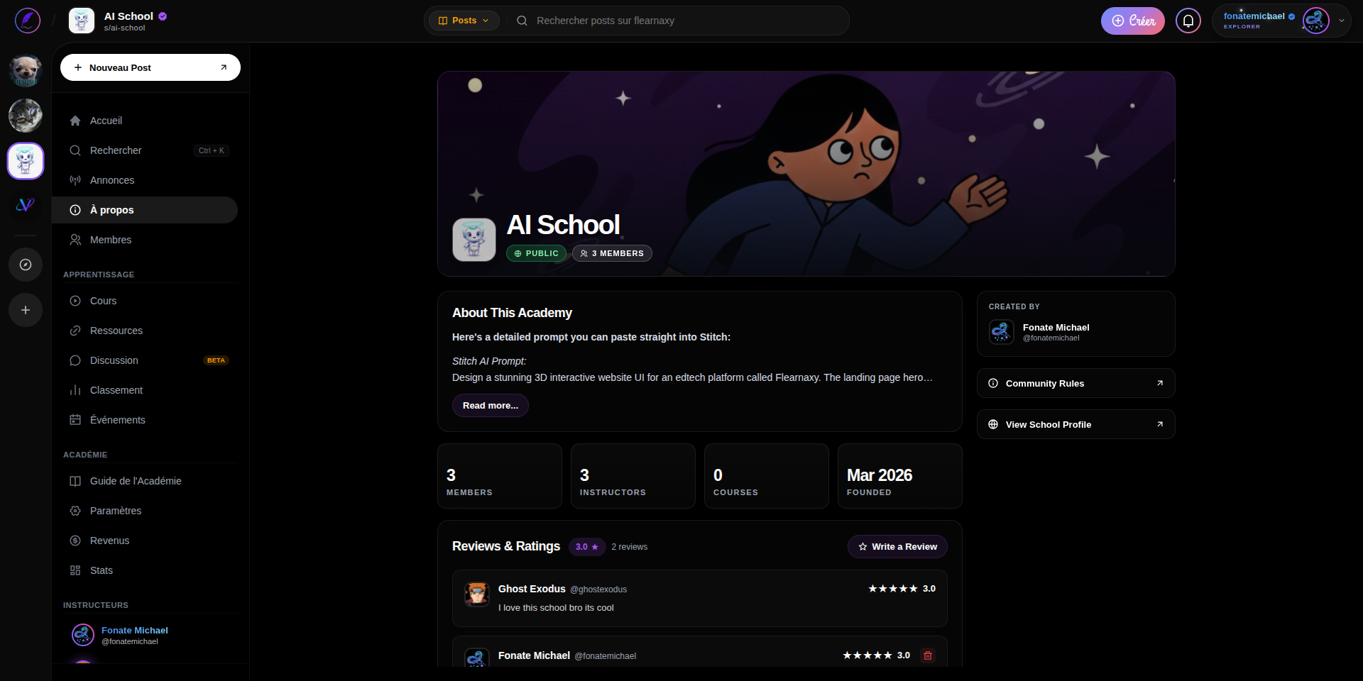 Flearnaxy School Info