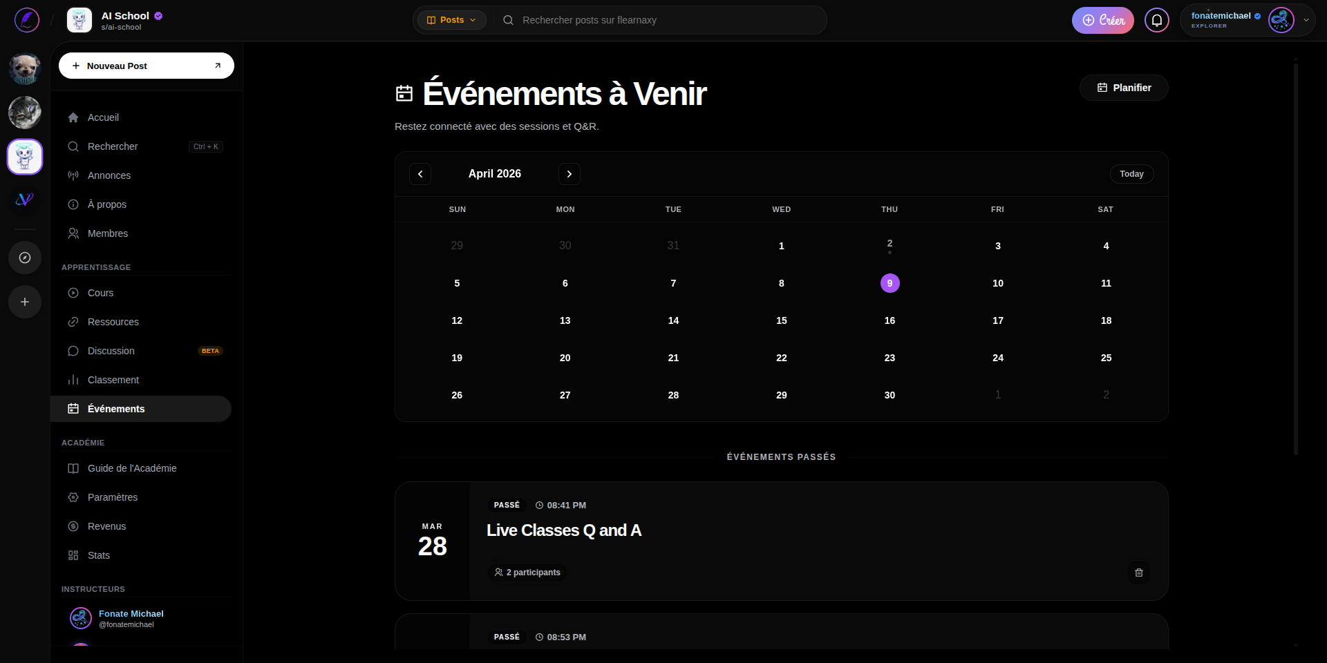 Flearnaxy Live Events